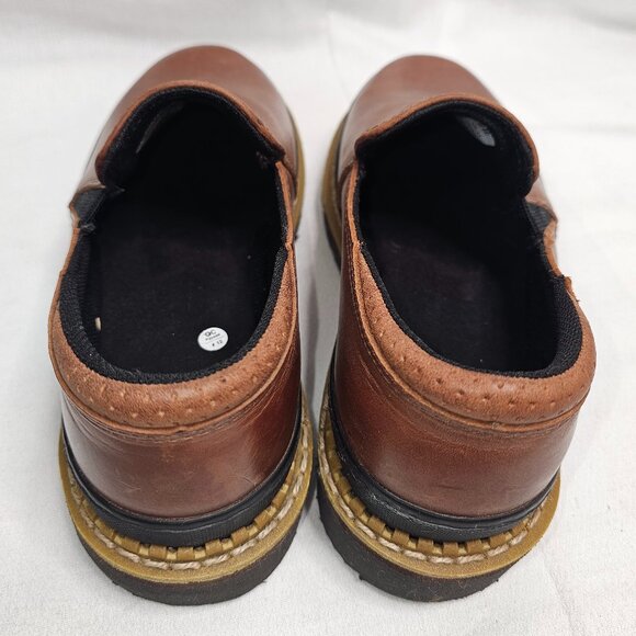 Georgia Giant Boots Twin Gore Shaker Leather Shoes GB00142 Brown Women's Size 6m - Picture 5 of 11